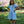 Load image into Gallery viewer, Puff Sleeve Blue Eyelet Dress
