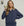 French Terry Contrast Collar Pullover- Navy
