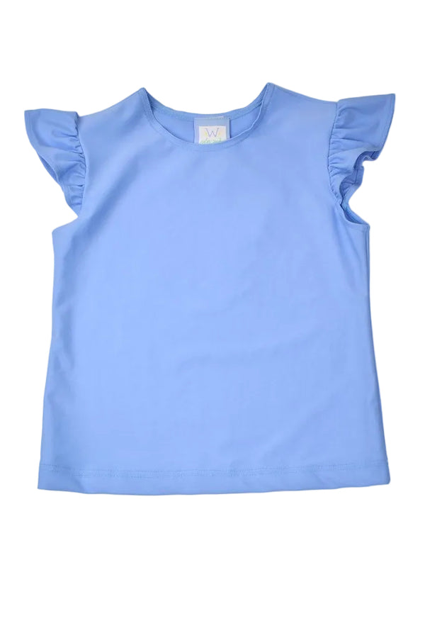 Angel Sleeve Top- Blue