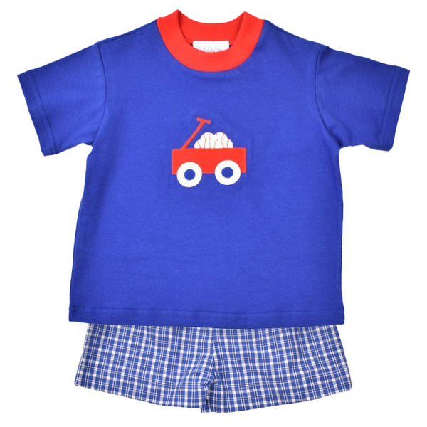 Baseball Wagon Short Set
