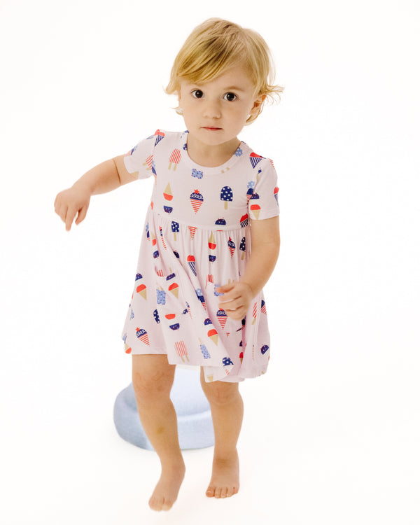 American Ice Cream Twirly Dress- Pink
