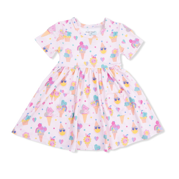 Ice Cream Fun Crew Twirly Dress W/ Cartwheel Short
