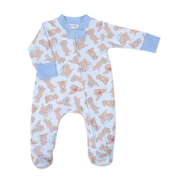 Golden Pup Zip Footie