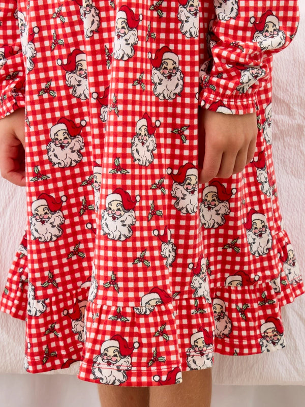 Dear Santa Pajama Nightgown- Red