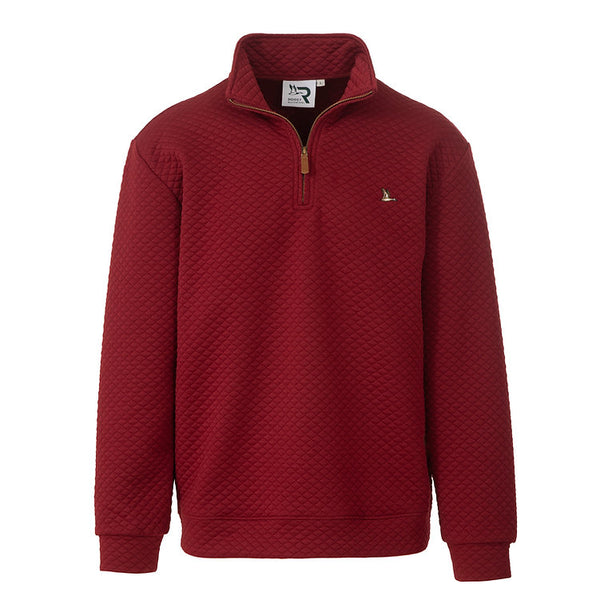 Youth Roost Drake Quarter Zip- Red