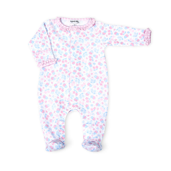 Sweet Strawberries Ruffle Footie