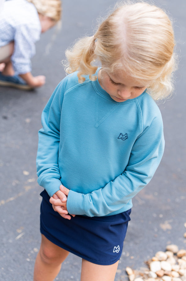 Crew Control Sweatshirt- Adriatic Blue