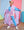 Color Block Pullover- Lavender & Blue Quilted Trellis