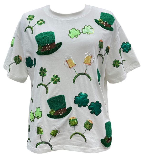 White St. Patrick's Day Icon Tee