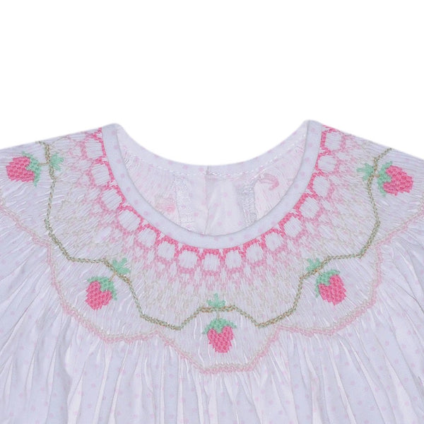 Savannah Angel Bishop Dress- Strawberries