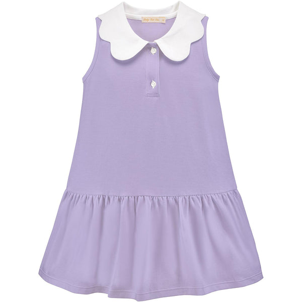 Lavender Solid Dress