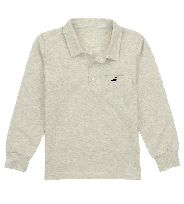 Harrison Pocket Polo LS- Oatmeal