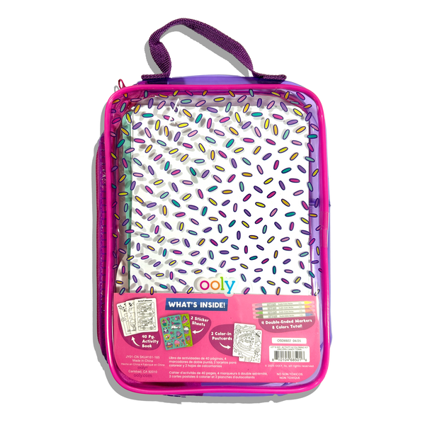 Let's Go!: Activity & Coloring Kit- Unicorn Candy Town