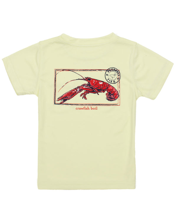 Performance SS Tee Crawfish Season- Light Yellow