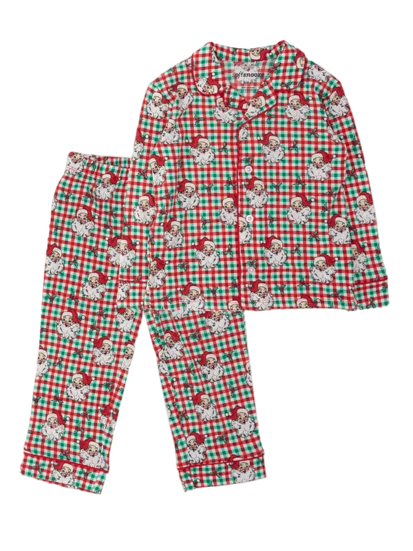 Dear Santa Pajama Set- Red & Green