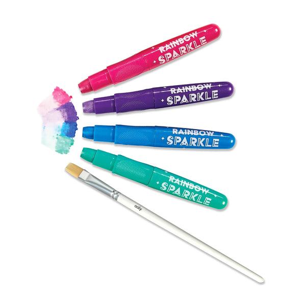 Rainbow Sparkle: Watercolor Gel Crayons (Set of 12)