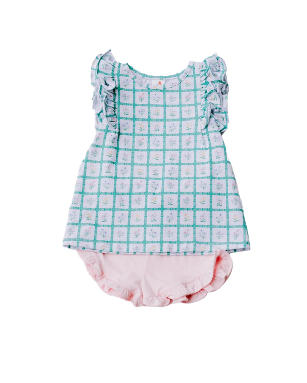 Whimsy Knit Ruffle Short Set