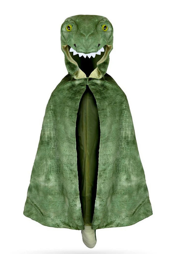 T-Rex Hooded Cape- Green