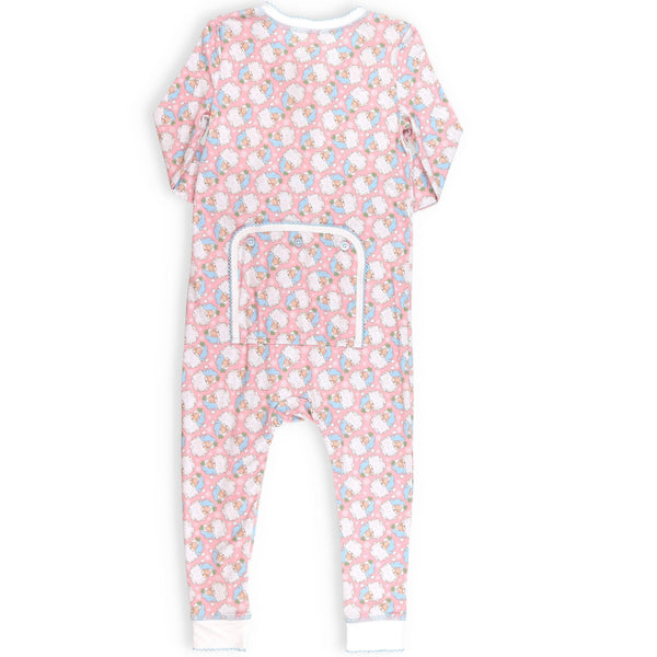 Holly Jolly Pink Bamboo Onesie