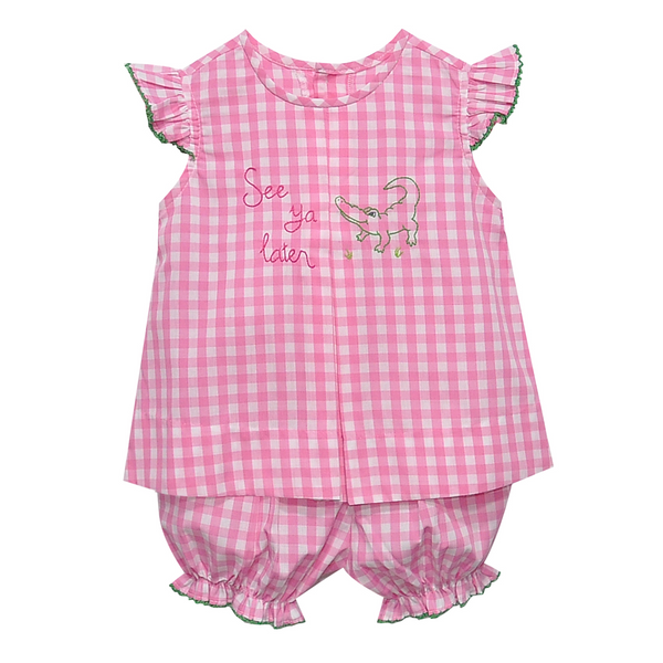 Reesee Bloomer Set- See Ya Later Alligator