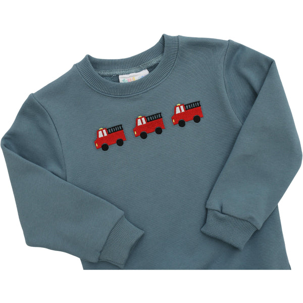 Firetruck Trio French Terry Pullover