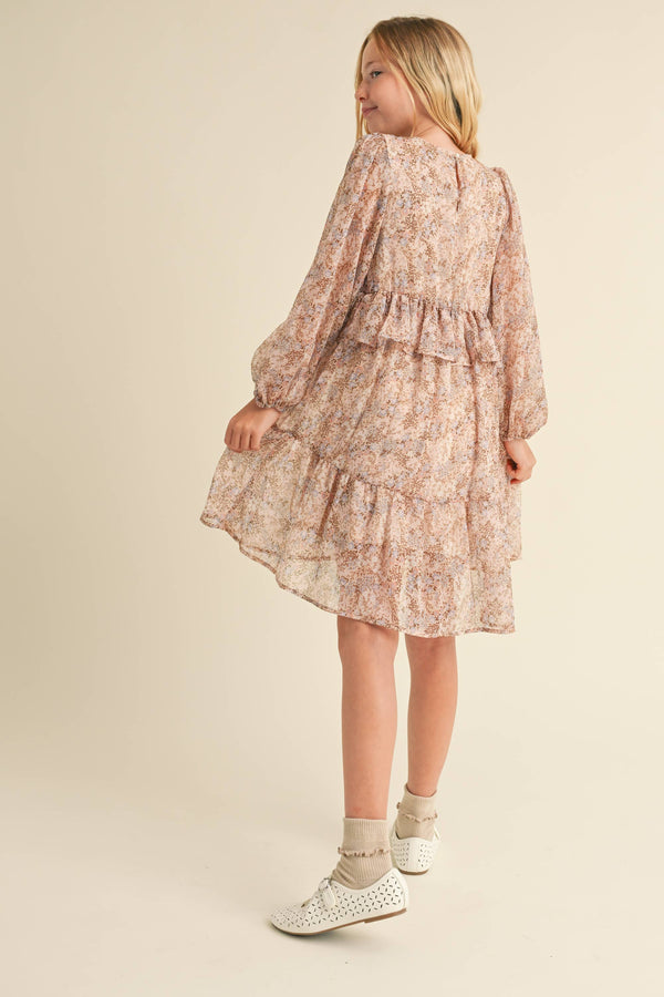Ruffle Tiered Dress- Ditsy Floral