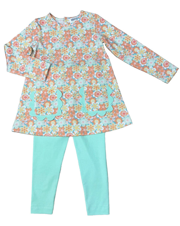 Retro Daisy Legging Set