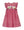 Back To School Sleeveless Dress W/ Side Bows- Red Gingham
