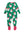 Green Santa Joy Footie