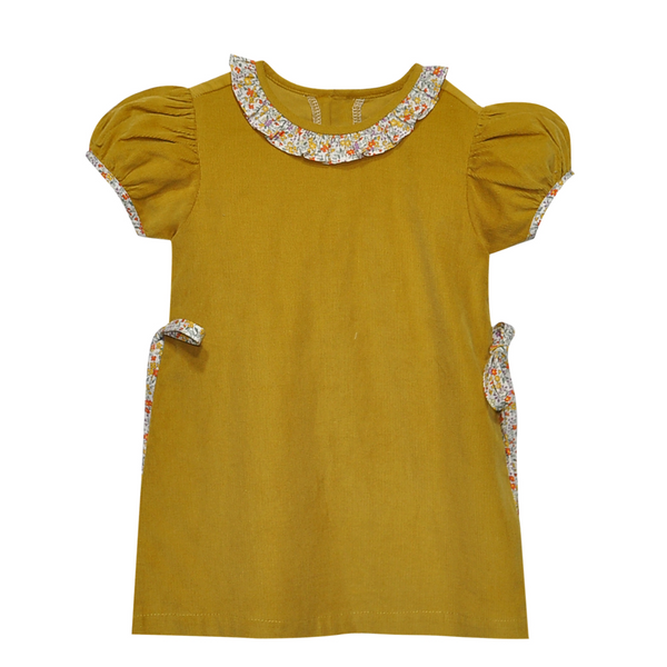 Allie Kate Dress- Yellow Flower