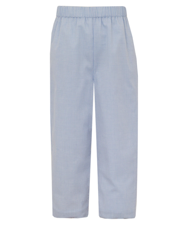 Light Blue Gingham Pants