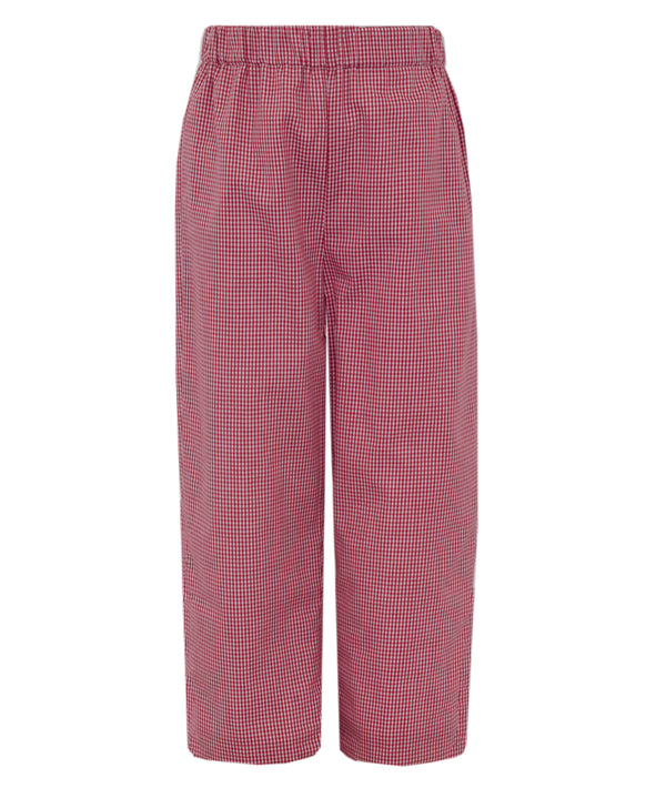 Red Gingham Pants