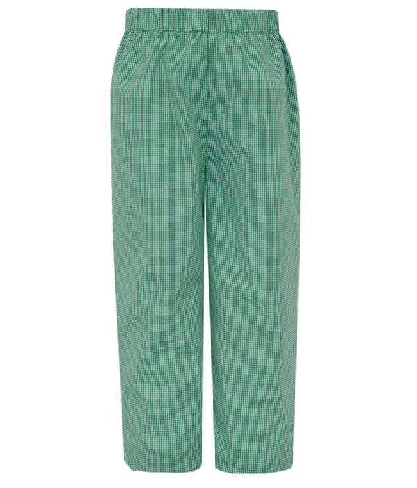 Green Gingham Pants