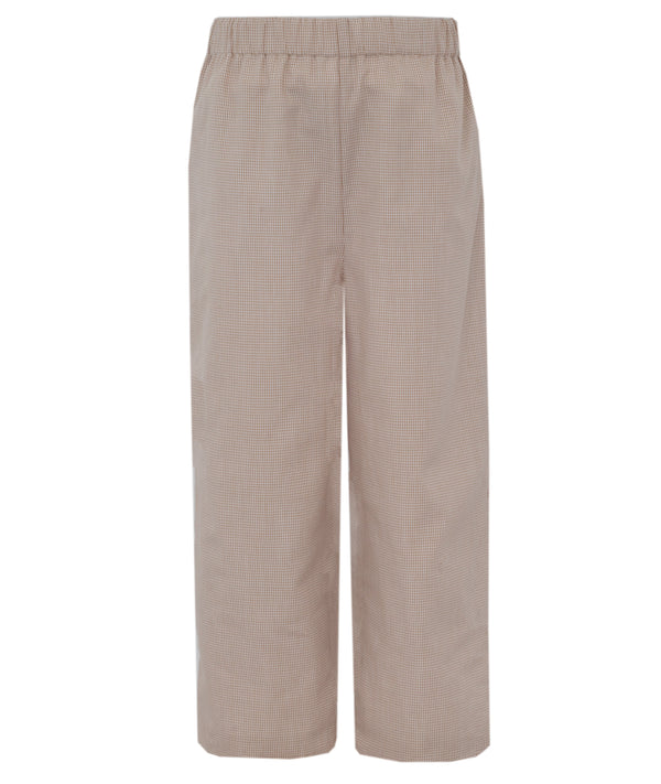 Khaki Gingham Pants