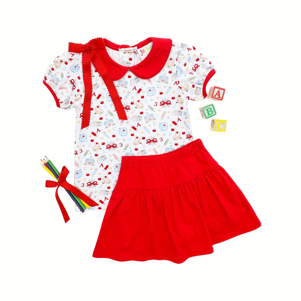 Easy As ABC Skort Set