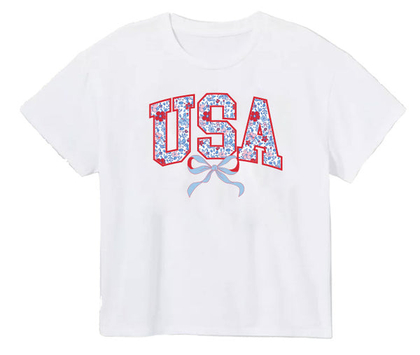 American Floral USA Boxy T
