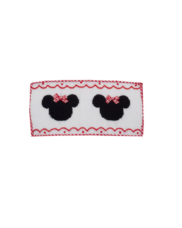 Mouse Ears Knit Ruffle T-Shirt- Red