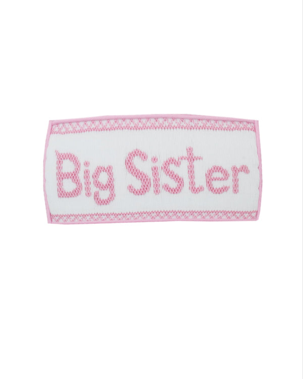 Big Sister Knit Stripe T-Shirt- Pink