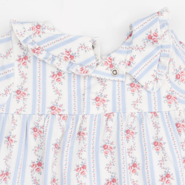 Anna Floral Stripe Dress