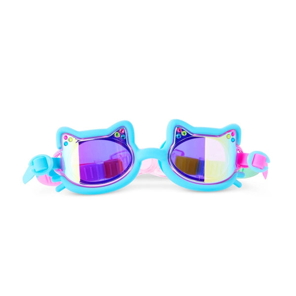 Flexi Feline Cat Swim Goggles- Pouncy Blue