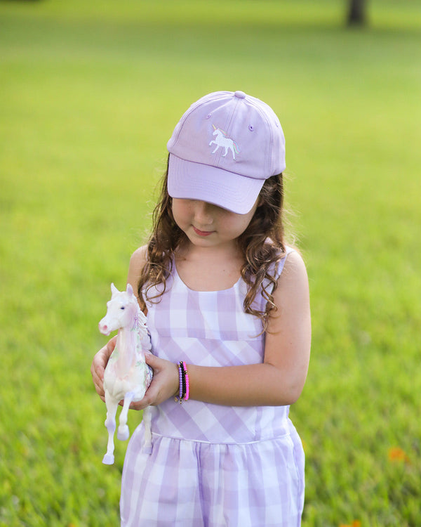 Rainbow Unicorn Bow Baseball Hat