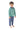Rugby Stripe Polo L/S Shirt- Green/Navy