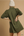 High Neck Jacquard Dress- Olive