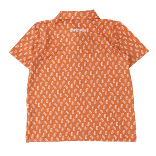 Varsity Orange Football Frenzy Performance Polo