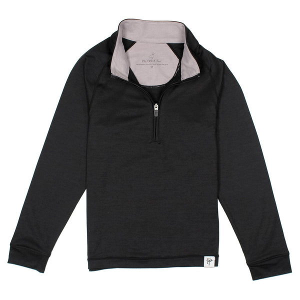 Clubhouse Quarter Zip- Onyx