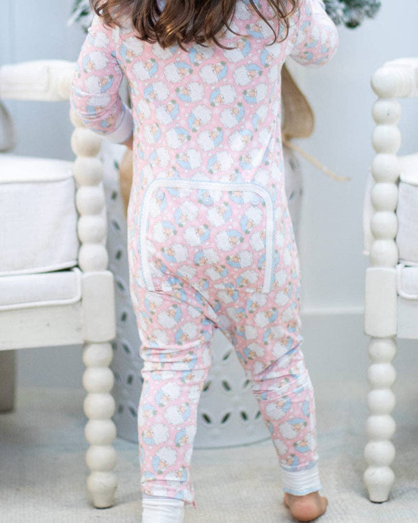 Holly Jolly Pink Bamboo Onesie