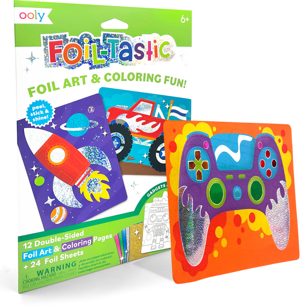 Foil-tastic: Foil Art & Coloring Fun- Gadgets & Gizmos (36 PC Set)