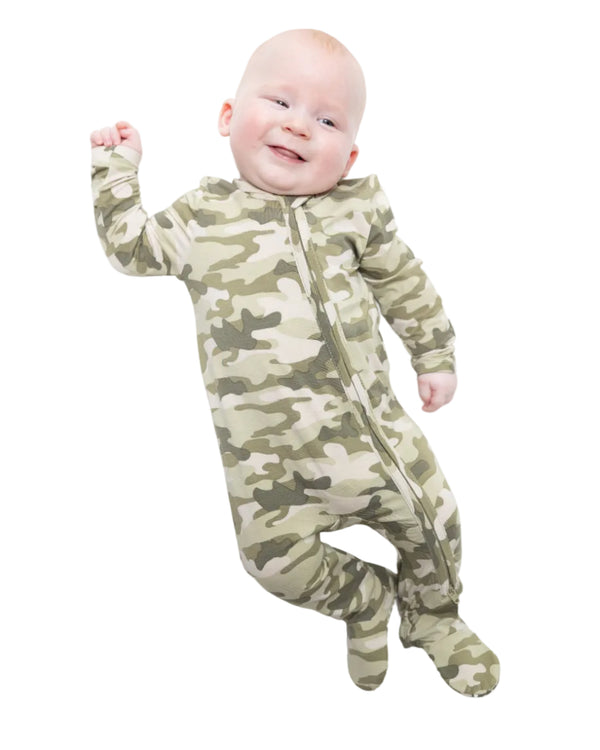 Camo 2 Way Zipper Footie