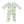 Vintage Reindeer & Santa Green 2 Way Zipper Footie