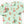 Vintage Reindeer & Santa Green 2 Way Zipper Footie